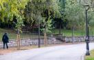 Vista del Parque de la Concordia, situado en pleno centro de Jaén, donde aparecieron los cuerpos sin vida de dos chicas adolescentes