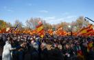 Concentración contra el Gobierno de Pedro Sánchez, por los casos de corrupción que protagonizan José Luis Ábalos, Koldo García y Santos Cerdán, convocada por el Partido Popular (PP) en el Templo de Debod en Madrid