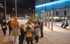 La entrada al pabellón para ver el concierto se hizo sin aglomeraciones