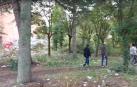 Interior del antiguo convento abandonado de Aranzadi en el que un joven ha resultado herido