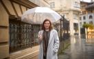 La directora general de la Fundación Vicente Ferrer, Luz María Sanz Masedo, en la avenida Roncesvalles de Pamplona, en una visita reciente.