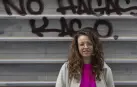 La escritora aragonesa Aloma Rodríguez estará hoy en la Biblioteca de Navarra.