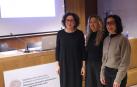 Desde la izda.: Mª Carmen Maeztu (consejera), Virginia Castillo (Red de Lucha contra la Pobreza) y Bea Remiro (agencia de comunicación EnComunicación)