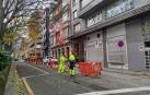 Primeras catas de las obras de reurbanización del paseo de Sarasate