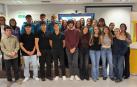 El alumnado de la cuarta promoción del bachillerato de investigación el día de la defensa de proyectos
