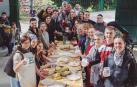 Vecinos de Mañeru que se reunieron en una jornada festiva en la localidad