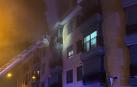 Bomberos, en la vivienda incendiada