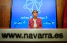 La presidenta María Chivite, en su comparecencia pública de este jueves