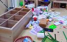 Destrozos en el colegio público de Buztintxuri