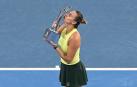 Sabalenka celebra su victoria en el Torneo de Brisbane