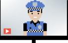 Imagen digitalizada de un agente de la Policía Municipal