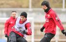 Imagen del último entrenamiento del Rayo Vallecano