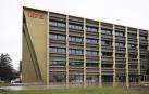 El nuevo edificio de la Facultad de Ciencias de la Salud de la UPNA, en el entorno hospitalario.