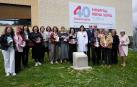 Homenajeados y autoridades, juntos tras el acto celebrado este miércoles en el Hospital de Tudela