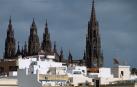 Vistas de la Iglesia de San Juan Bautista de Arucas (Gran Canaria)