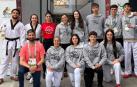 Foto de grupo de los representantes navarros en el Campeonato de España Universitario de Taekwondo