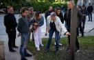 Los concejales compartiendo referencias a través del tótem