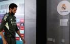 El entrenador del Real Madrid, Álvaro Arbeloa, durante la rueda de prensa ofrecida previa al entrenamiento que el equipo realiza este viernes en la Ciudad Deportiva de Valdebebas,