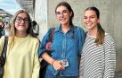 De izda. a dcha., Marta Pérez Zabalza, Ana Soria Sola y Laura Torres del Río