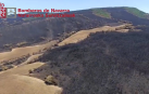 Imagen aérea del incendio forestal tomada este domingo