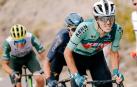 Urko Berrade, del equipo Kern Pharma, durante el campeonato de España que se ha disputado en Sabiñánigo