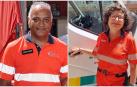 Clint Jean Louis Fernández, subdirector del servicio de Urgencias, y Araceli Sergio Aguilera, enfermera de la UVI móvil de Tafalla, serán los encargados de lanzar el chupinazo 2026