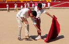 Los niños pudieron disfrutar de la primera jornada de los 'Toros en familia' en la plaza de toros de Pamplona este jueves, 9 de julio