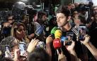 El meta de la selección de Bélgica Thibaut Courtois atiende a los medios