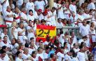 Una bandera de España con el resultado del España-Bélgica en el Mundial 2026