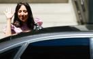 La directora de la Guardia Civil, Mercedes González, se despide tras salir de la Audiencia Nacional