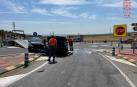 Imagen del accidente facilitada por la Policía Foral