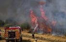 Fotos del incendio entre Salinas de Pamplona y Esquíroz