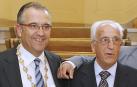 Enrique Maya y su padre, Isidoro Maya Echevarri, en 2011 en la investidura de Enrique como alcalde