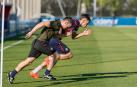Aimar Oroz hace un cambio de ritmo, en un ejercicio de su proceso de recuperación