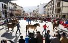 Los ejemplares desfilan ante la multitud que se acercó ayer al concurso caballar de Alsasua.