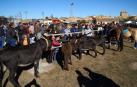 Público asistente a la feria de octubre de Tafalla celebrada este domingo, día 25