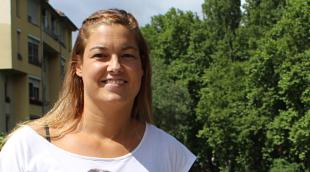 Silvia Ederra, en Estella