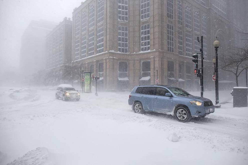 Temporal de nieve en Boston