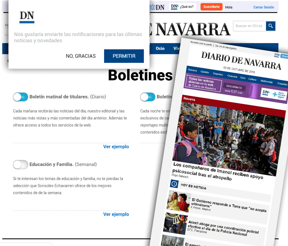 Nuevos boletines y alertas