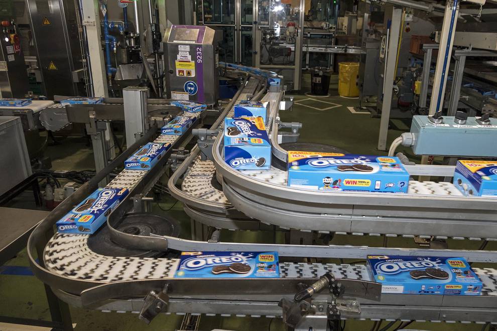 Mondelez fabrica 45.000 toneladas al año de galletas Fontaneda y Oreo