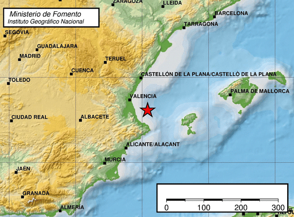 Un terremoto de magnitud 4 en el Golfo de Valencia se siente en varias poblaciones