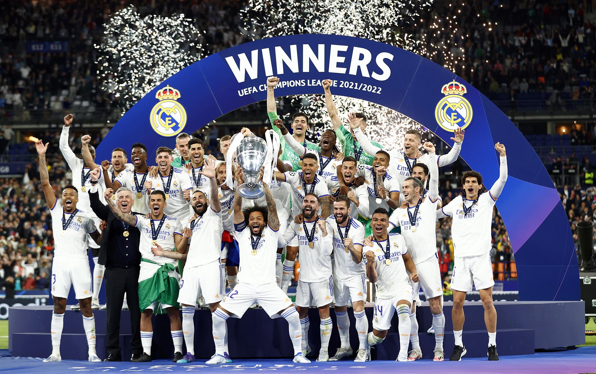 Fotos de la celebración del Real Madrid de su decimocuarta Copa de Europa