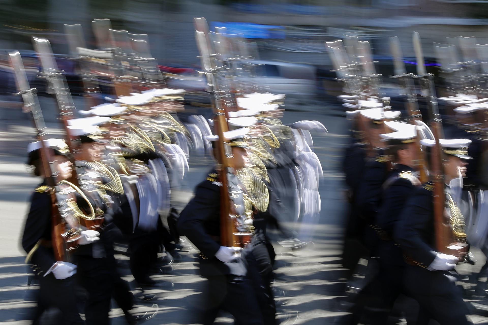 Imágenes del desfile por el Día de la Fiesta Nacional