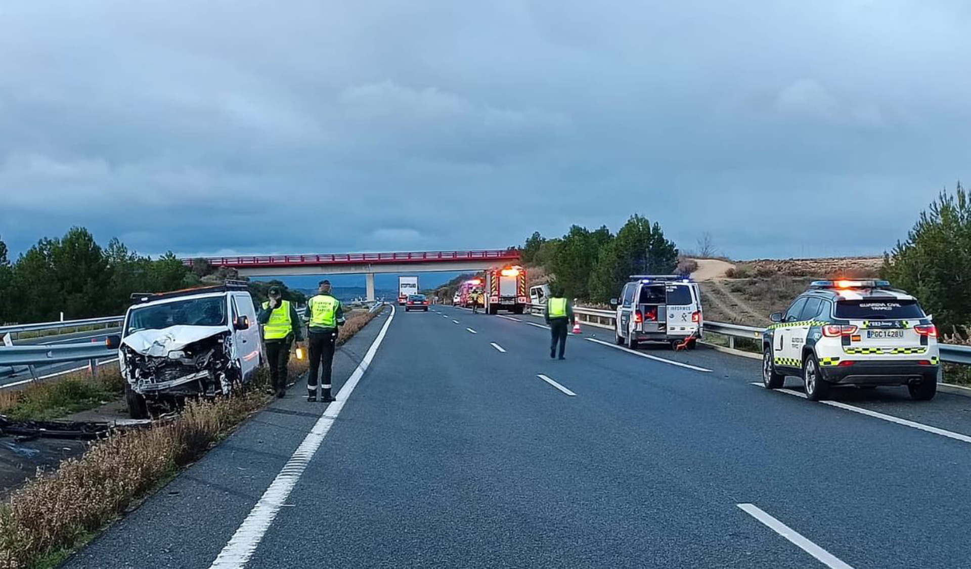 Dos Personas Heridas En Una Colisión Entre Dos Turismos En La A-12, En ...